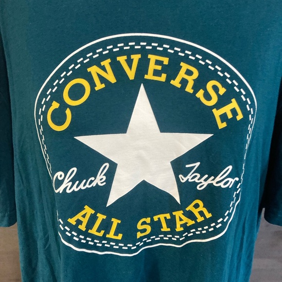 Like new Converse, teal colored short sleeve graphic tee XL - Picture 4 of 8